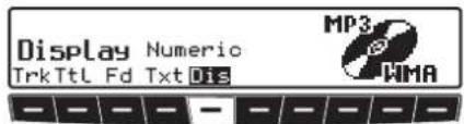 Display Numeric TrkTtl Fd Txt Dis MP3 HMA
