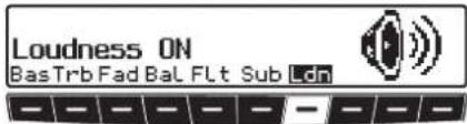 Loudness ON Bas Trb Fad Bal FLt Sub Ldn