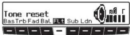 Tone reset Bas Trb Fad Bal FLt Sub Ldn