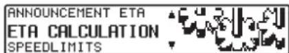 BECKER Indianapolis 7922 - Influencing the calculation of ETA - 1