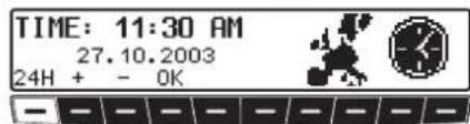 TIME: 11:30 AM 27.10.2003 24H + - OK