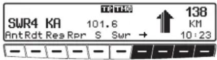 TT TTM SWR4 KA 101.6 ↑ 138 Ant Rdt Res Rpr S Swr → KM 10:23