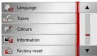 BECKER Active 43 Transit - The system settings menu - 2