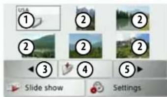 BECKER Active 43 Transit - The image viewer menu - 1