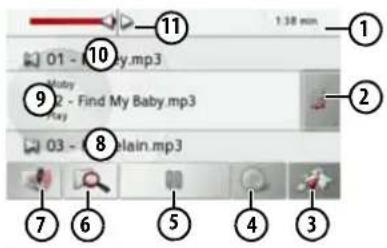 BECKER Active 43 Transit - The playback menu - 1