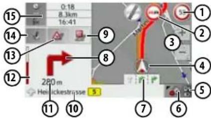 BECKER Active 43 Transit - Spilt screen with route guidance - 1