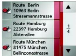 BECKER Traffic Assist 7927 - Routenliste - 1