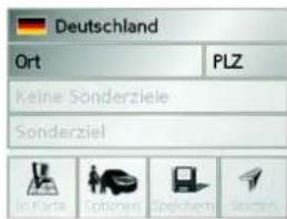Deutschland Ort PLZ Keine Sonderziele Sonderziel