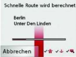 Schnelle Route wird berechnet Berlin Unter Den Linden Abbrechen