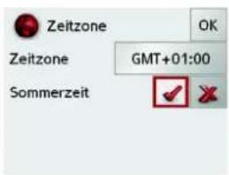 Zeitzone Zeitzone GMT+01:00 Sommerzeit
