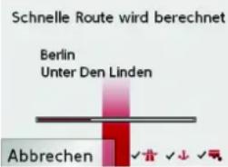 Schnelle Route wird berechnet Berlin Unter Den Linden Abbrechen