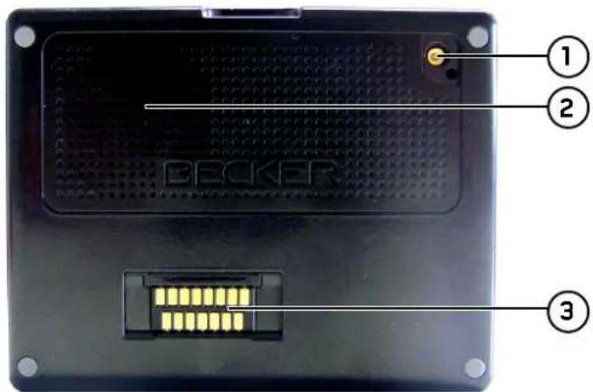 BECKER Traffic Assist 7927 - Gerätefront mit Bedien- und Anzeigeelementen - 2
