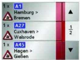 1 x A1 Hamburg > Bremen 1 x A27 Cuxhaven > Walsrode 1 x A45 Hagen > Gießen