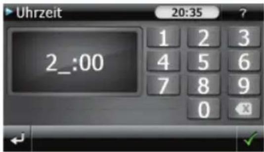 Uhrzeit 20:35 ? 1 2 3 4 5 6 7 8 9 0