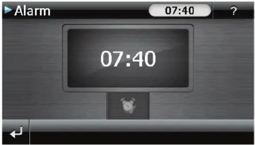 Alarm 07:40 07:40