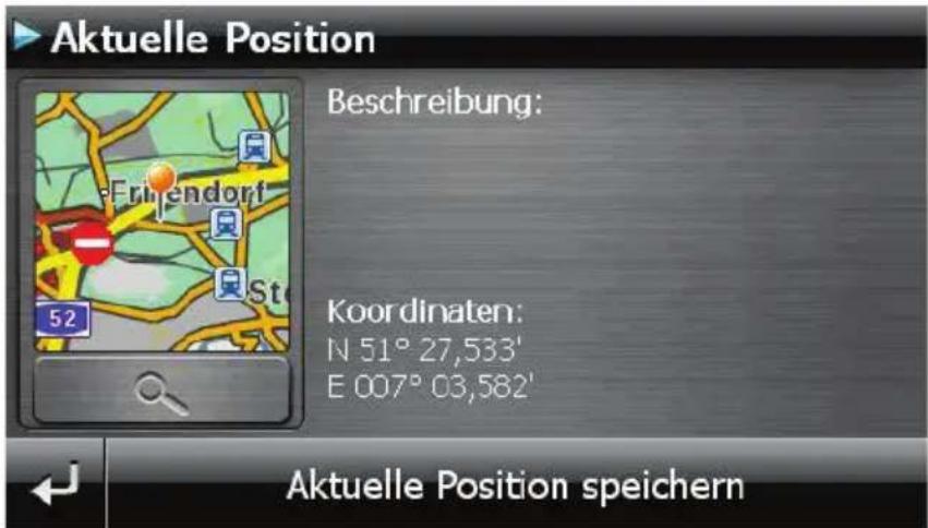 Aktuelle Position Beschreibung: Koordinaten: N 51° 27,533' E 007° 03,582' Aktuelle Position speichern