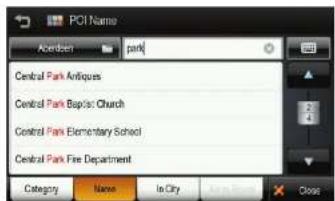 POI Name Aberdeen park Central Park Antiques Central Park Baptist Church Central Park Elementary School Central Park Fire Department Category Name In City Close