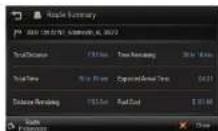 COBRA 8500 PRO HD - Route Summary - 1