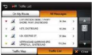 Traffic List On My Route All Messages CERI GREGON ORANGE, 1 PWRY SHORE, POWY, EASTBOUND 34.5km HATE, EASTBOUND 40.0km HA, GEORGE GT 37.8km VERPANADAD-NARWINS BPG UPPER LIL, EASTBOUND 116.5km Traffic Map Traffic List Close