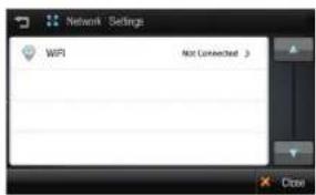 Network Settings WIFI Not Connected 3 Close