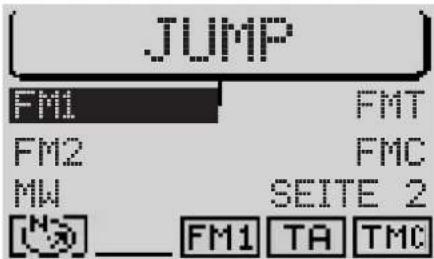 JUMP FM1 FMT FM2 FMC MW SEITE 2 [ ]_ FM1 TA TMC