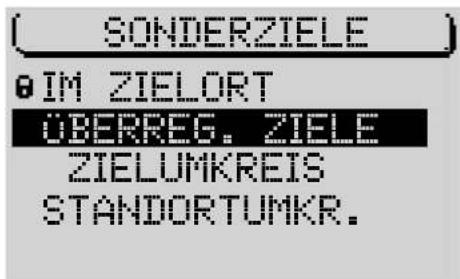 SONDERZIELE IM ZIELORT OBERREG. ZIELE ZIELUMKREIS STANDORTUMKR.