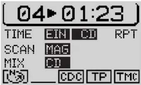 04▶ 01:23 TIME EIN CD RPT SCAN MAG MIX CD [ ] CDC TP TMC