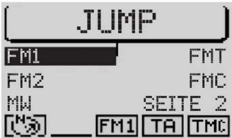 JUMP FM1 FMT FM2 FMC MW SEITE 2 [ ]_ FM1 TA TMC