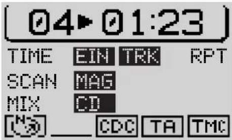 04▶ 01:23 TIME EIN TRK RPT SCAN MAG MIX CD [ ] CDC TA TMC