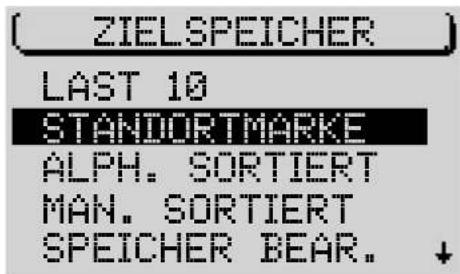 ZIELSPEICHER LAST 10 STANDORTMARKE ALPH. SORTIERT MAN. SORTIERT SPEICHER BEAR.