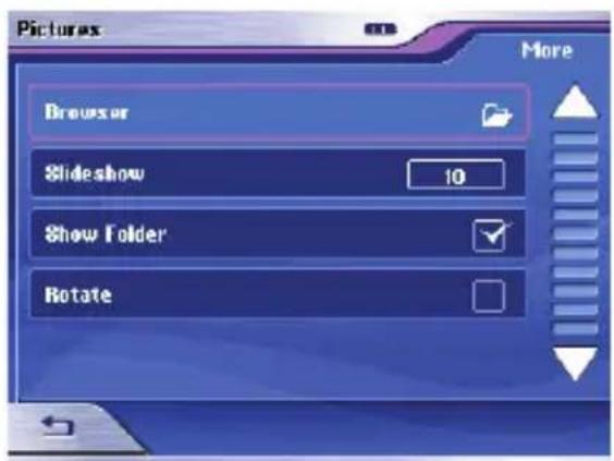 BLAUPUNKT Travelpilot Lucca II MP3 - Zeit für Diashow einstellen - 1