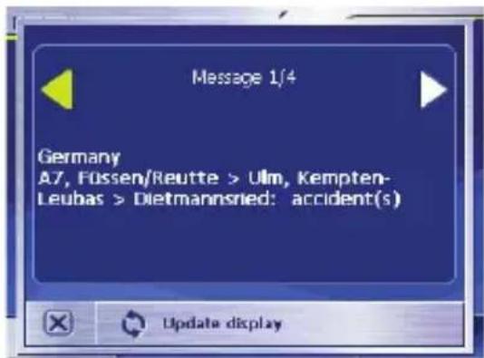 Message 1/4 Germany A7, Füssen/Reutte > Ulm, Kempten- Leubas > Dietmannsried: accident(s) Update display