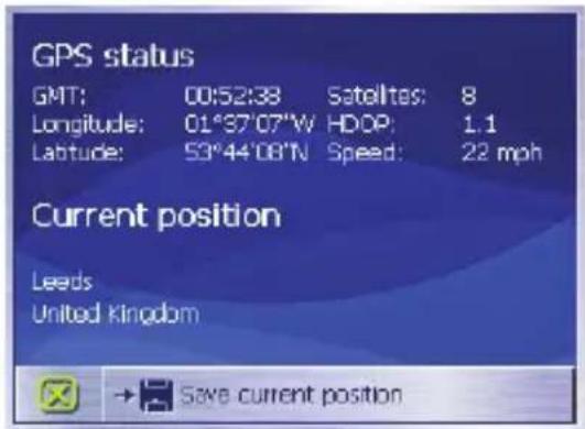 BLAUPUNKT Travelpilot Lucca MP3 Edition - GPS-Status - 2