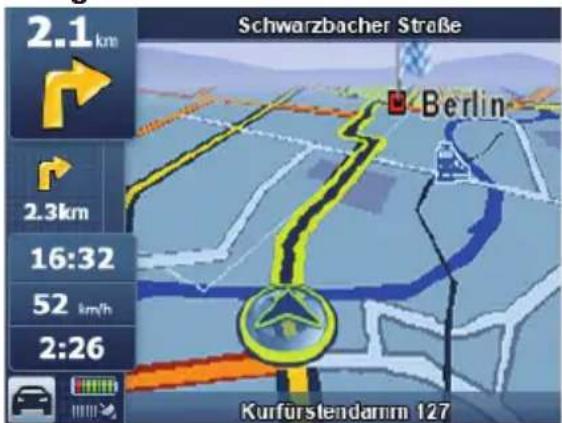 BLAUPUNKT TravelPilot 100 EE - Die Nichtbeachtung der Straßenführung kann Unfälle verursachen. - 1