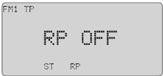 FM1 TP RP OFF ST RP