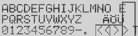 ABCDEFGHIJKLMNOPQRSTUVWXYZ 0123456789-