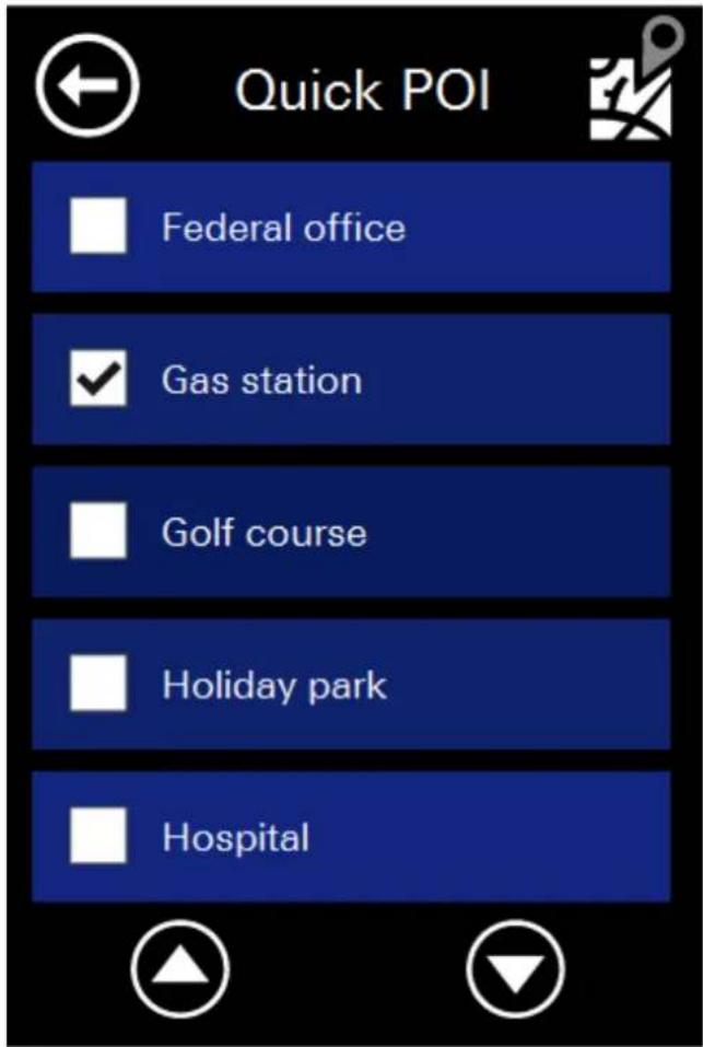 Quick POI Federal office Gas station Golf course Holiday park Hospital