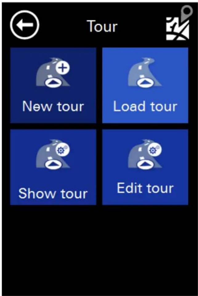 Tour New tour Load tour Show tour Edit tour