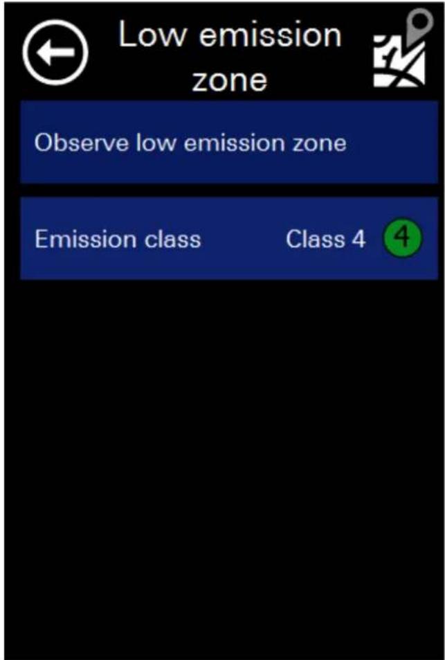 Low emission zone Observe low emission zone Emission class Class 4 4