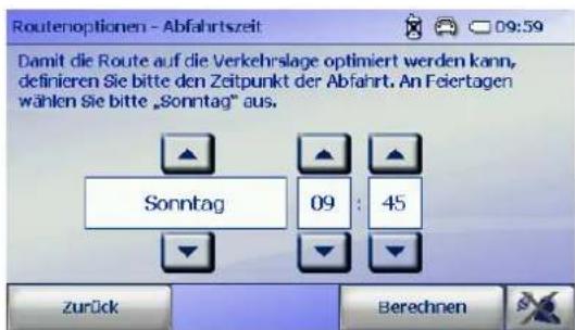 FALK Vision V600 Navigator 11 - Abfahrtszeit erfragen - 1