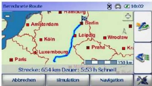 FALK S-Serie Navigator 11 - Routenberechnung - Wegbeschreibung und Alternativrouten anzeigen - 1