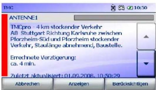FALK R-Serie Navigator 11 - Stauinformationen berücksichtigen - 1