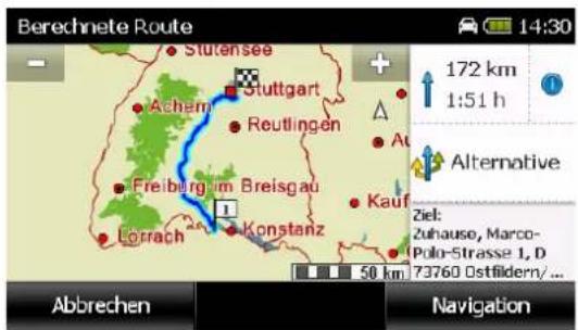 FALK PUR Navigator FN 13 - Berechnete Route - 1