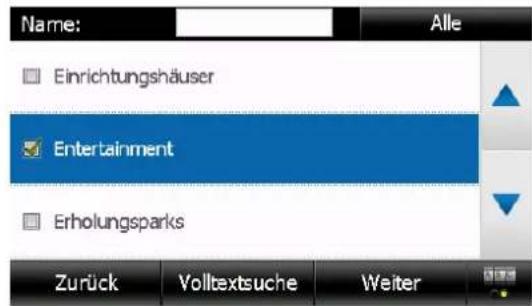 FALK PUR Navigator FN 13 - Zieleingabe über die Auswahl eines Sonderziels (POI) - 2