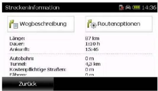FALK Neo Navigator FN13 - Streckeninformationen - 1