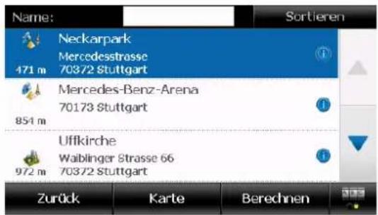 FALK Neo Navigator FN13 - Zieleingabe über die Auswahl eines Sonderziels (POI) - 4