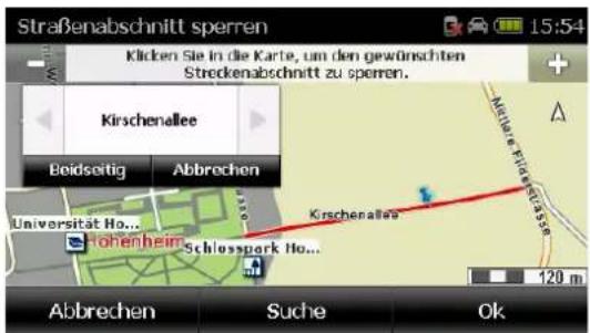 FALK Neo Navigator FN13 - Straße sperren durch Klick in die Karte - 1
