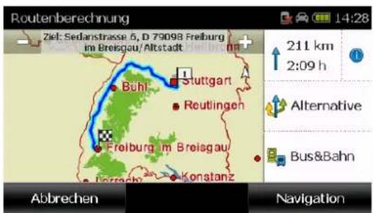 FALK Neo Navigator FN13 - Berechnete Route - 1