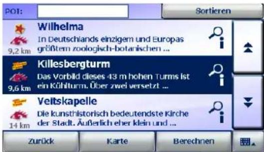 FALK Navigator 9.5 - Zieleingabe über die Auswahl eines Sonderziels (POI) - 5