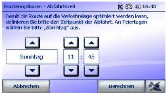 FALK Navigator 9.5 - Abfahrtszeit erfragen - 1